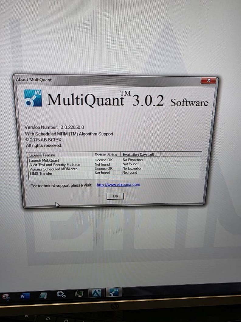 Photo Utilisé APPLIED BIOSYSTEMS / ABI / MDS SCIEX Triple Quad 4500 À vendre