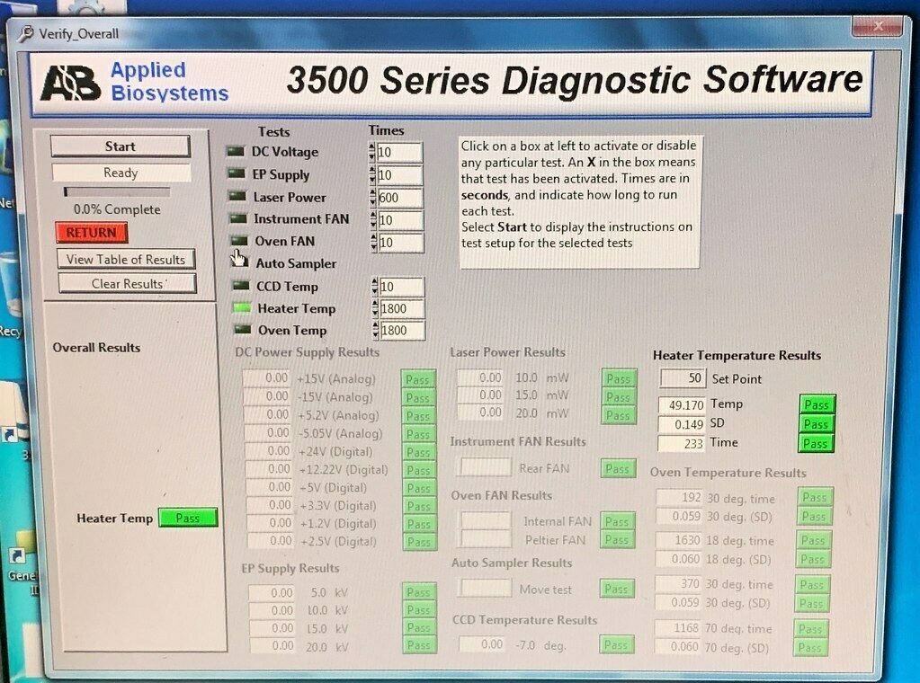 Photo Used APPLIED BIOSYSTEMS / ABI / HITACHI 3500 For Sale