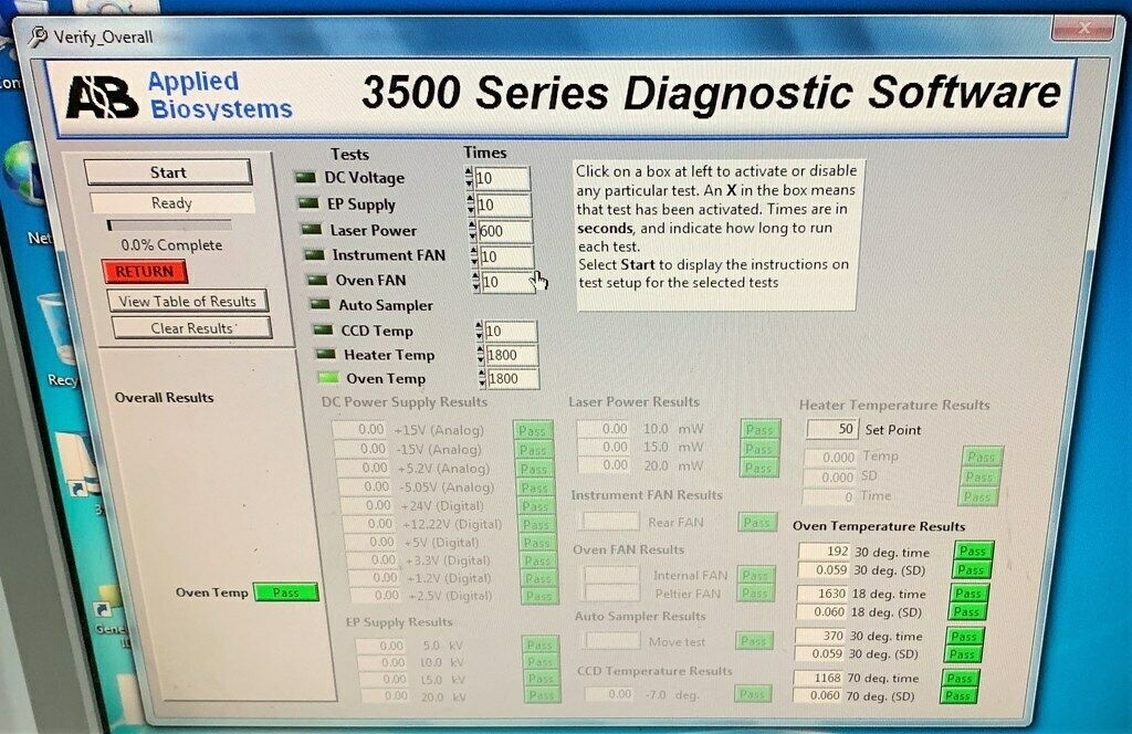 图为 已使用的 APPLIED BIOSYSTEMS / ABI / HITACHI 3500 待售