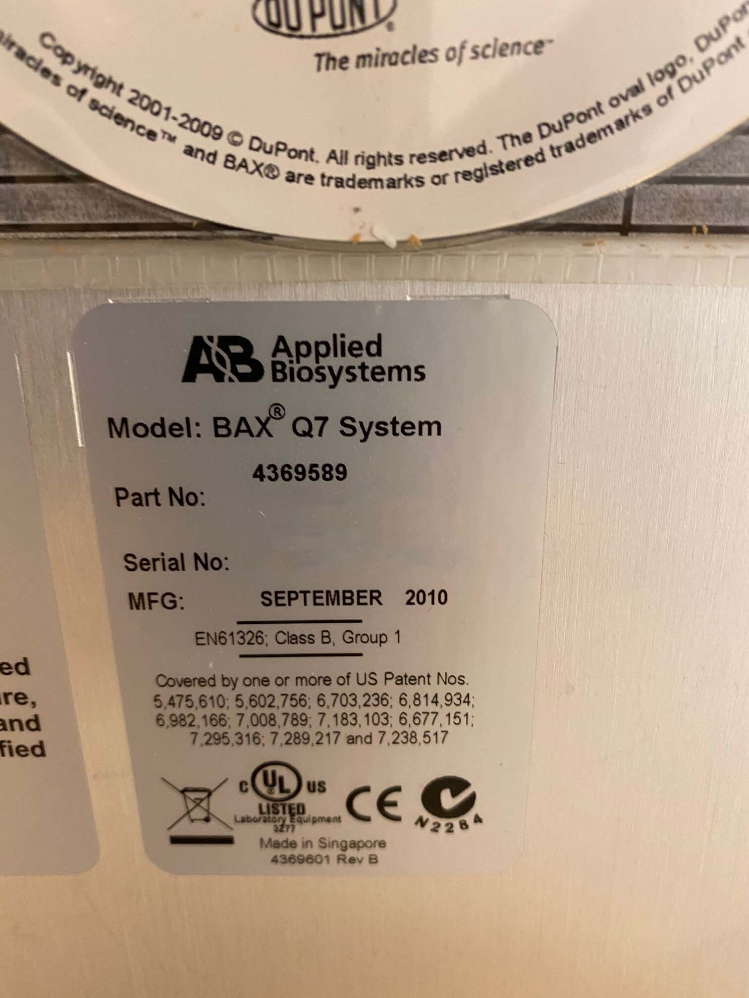 Photo Utilisé APPLIED BIOSYSTEMS BAX Q7 À vendre