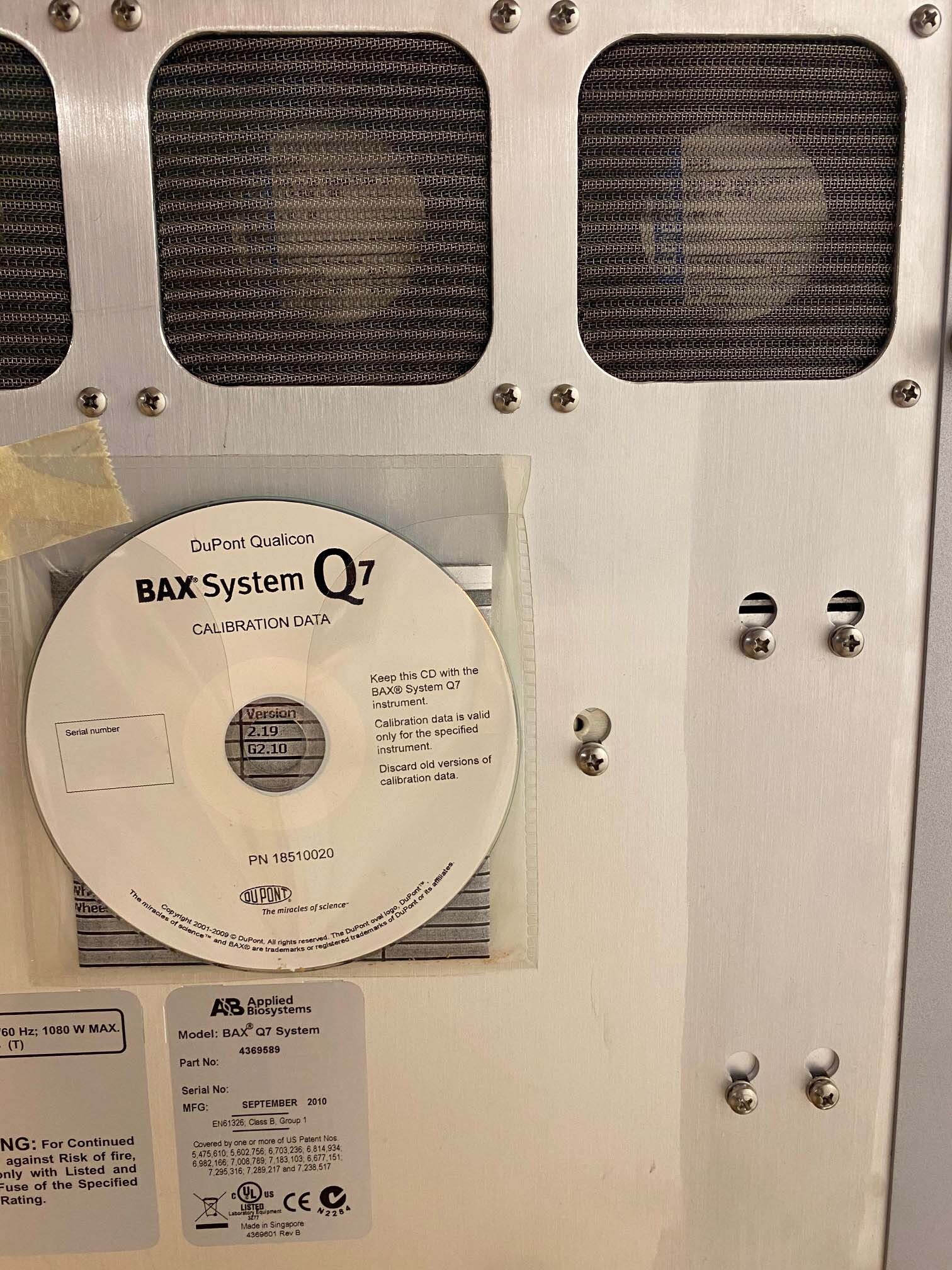 Photo Used APPLIED BIOSYSTEMS BAX Q7 For Sale