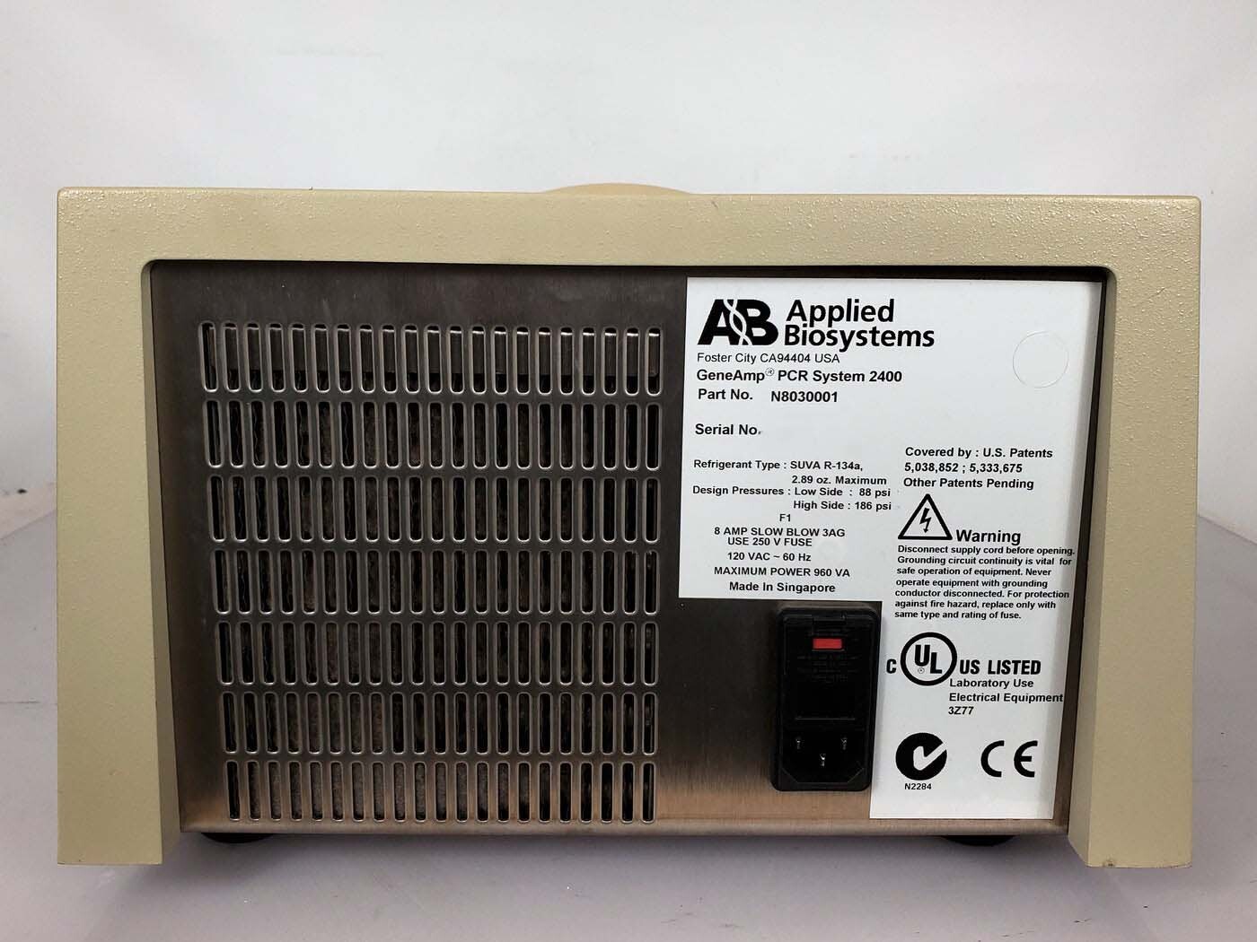 Photo Used APPLIED BIOSYSTEMS GeneAmps 2400 For Sale