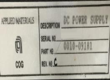 Photo Used AMAT / APPLIED MATERIALS 0010-09181 For Sale