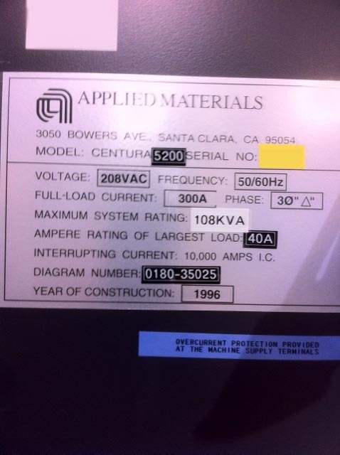 Amat   Applied Materials Centura 5200 Emax Ct+ Used For Sale Price 