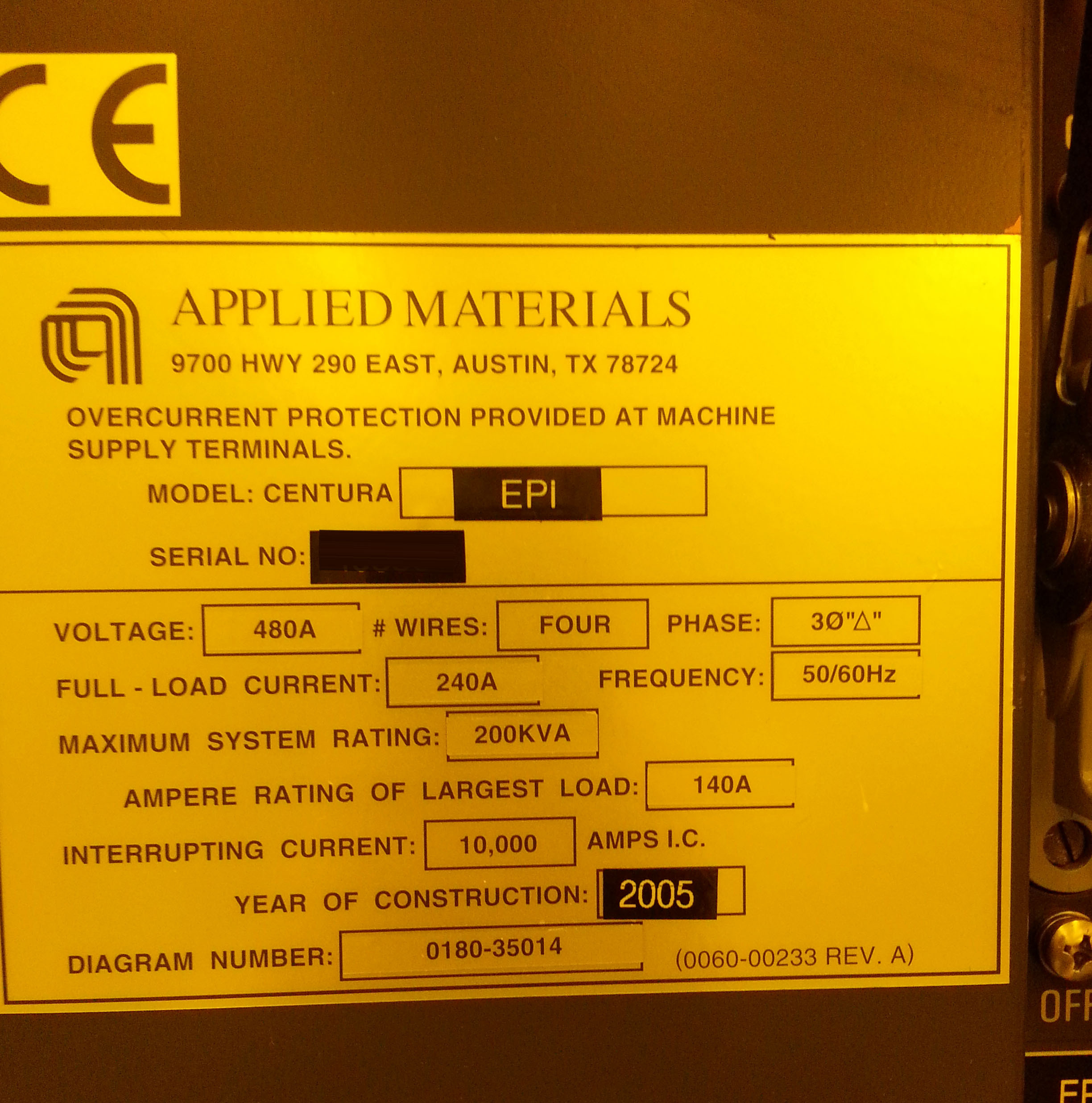 Photo Used AMAT / APPLIED MATERIALS Centura 5200 For Sale