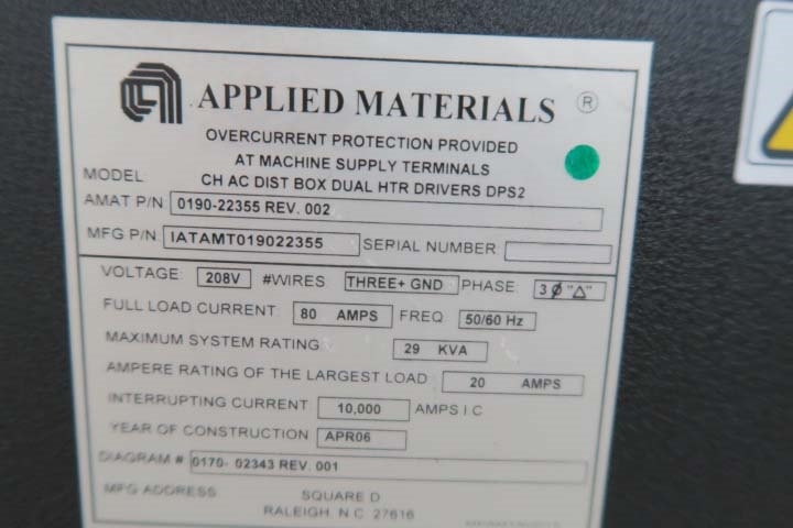 Photo Used AMAT / APPLIED MATERIALS Centura AP DPS II Polysilicon For Sale