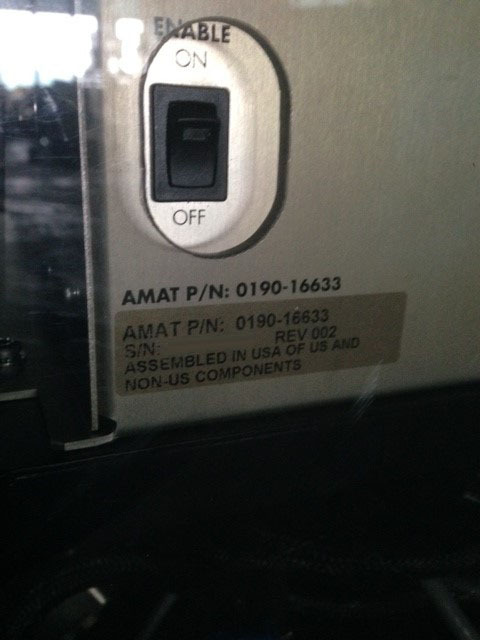 Photo Used AMAT / APPLIED MATERIALS Centura AP Enabler FEOL-E5 For Sale