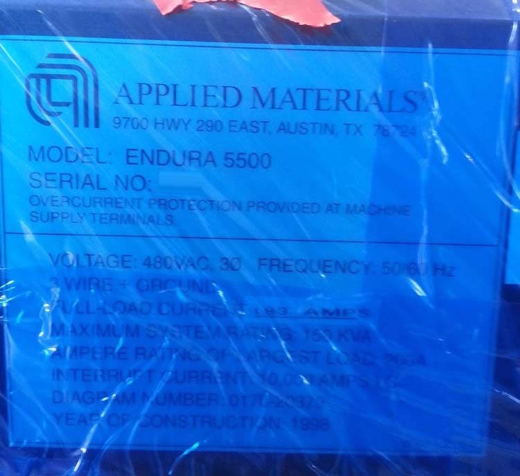 Photo Used AMAT / APPLIED MATERIALS ENDURA For Sale