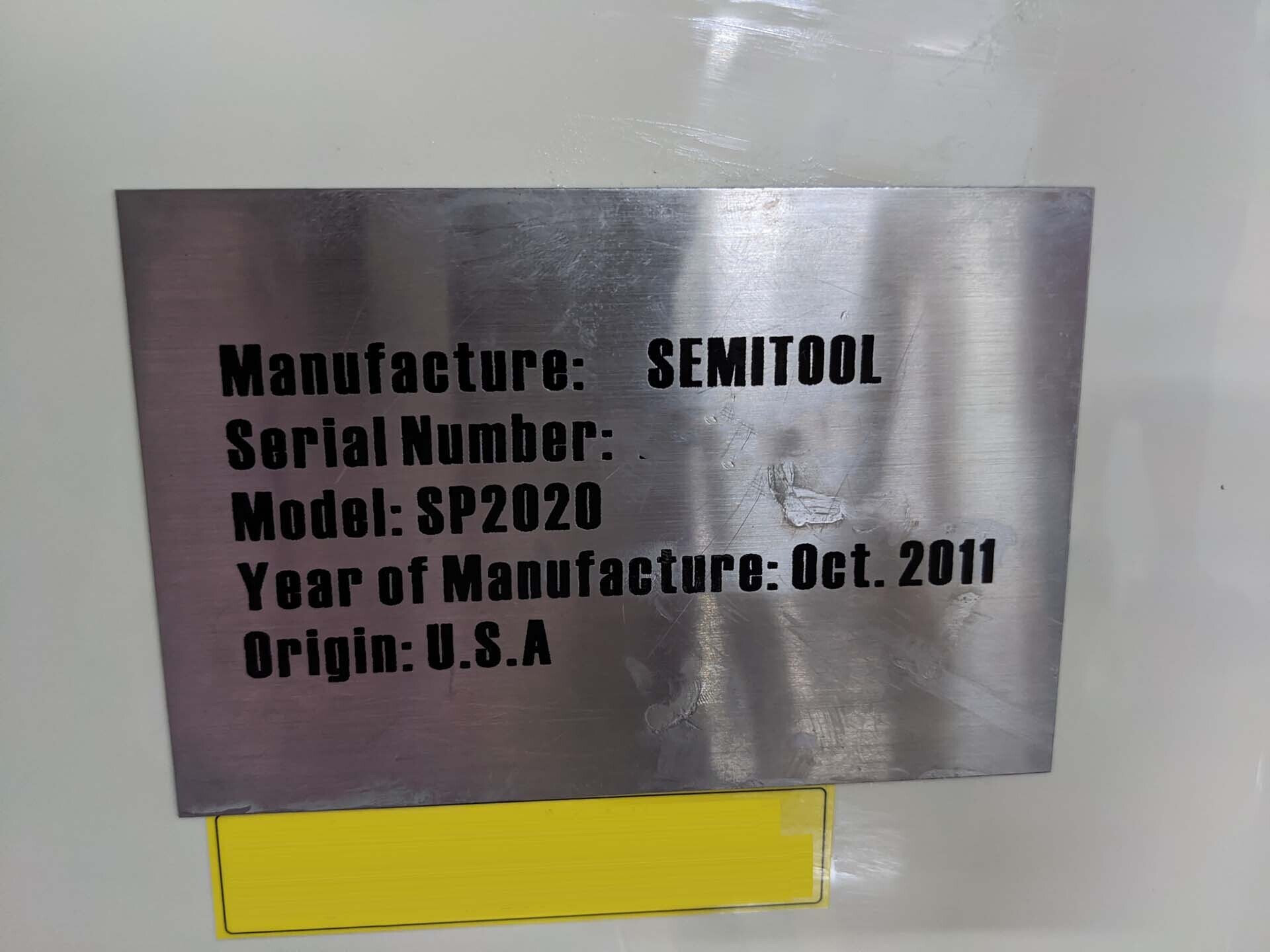 사진 사용됨 SEMITOOL SP2020 판매용