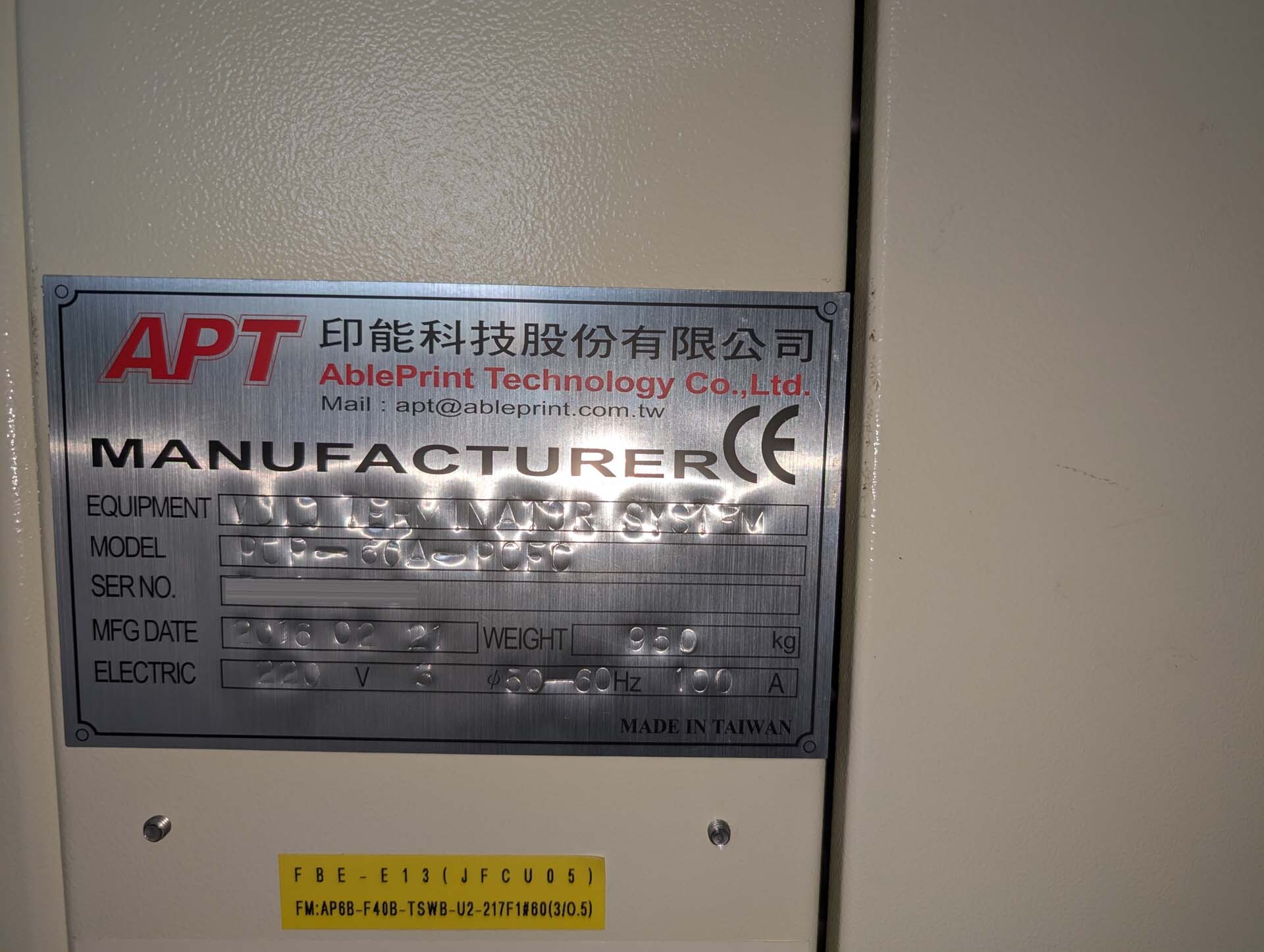 图为 已使用的 APT POP-60A-PCFC 待售