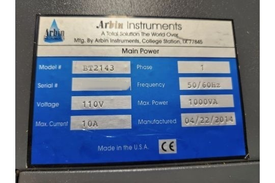 图为 已使用的 ARBIN INSTRUMENTS BT-2143 待售