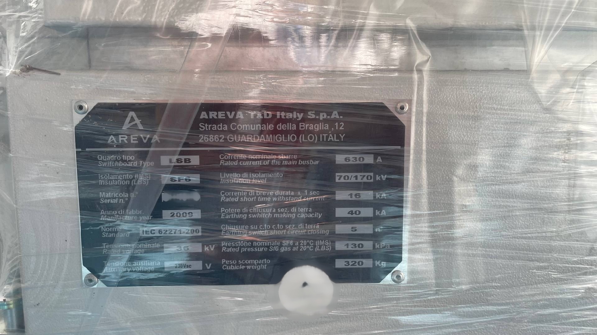 圖為 已使用的 AREVA LSB 待售