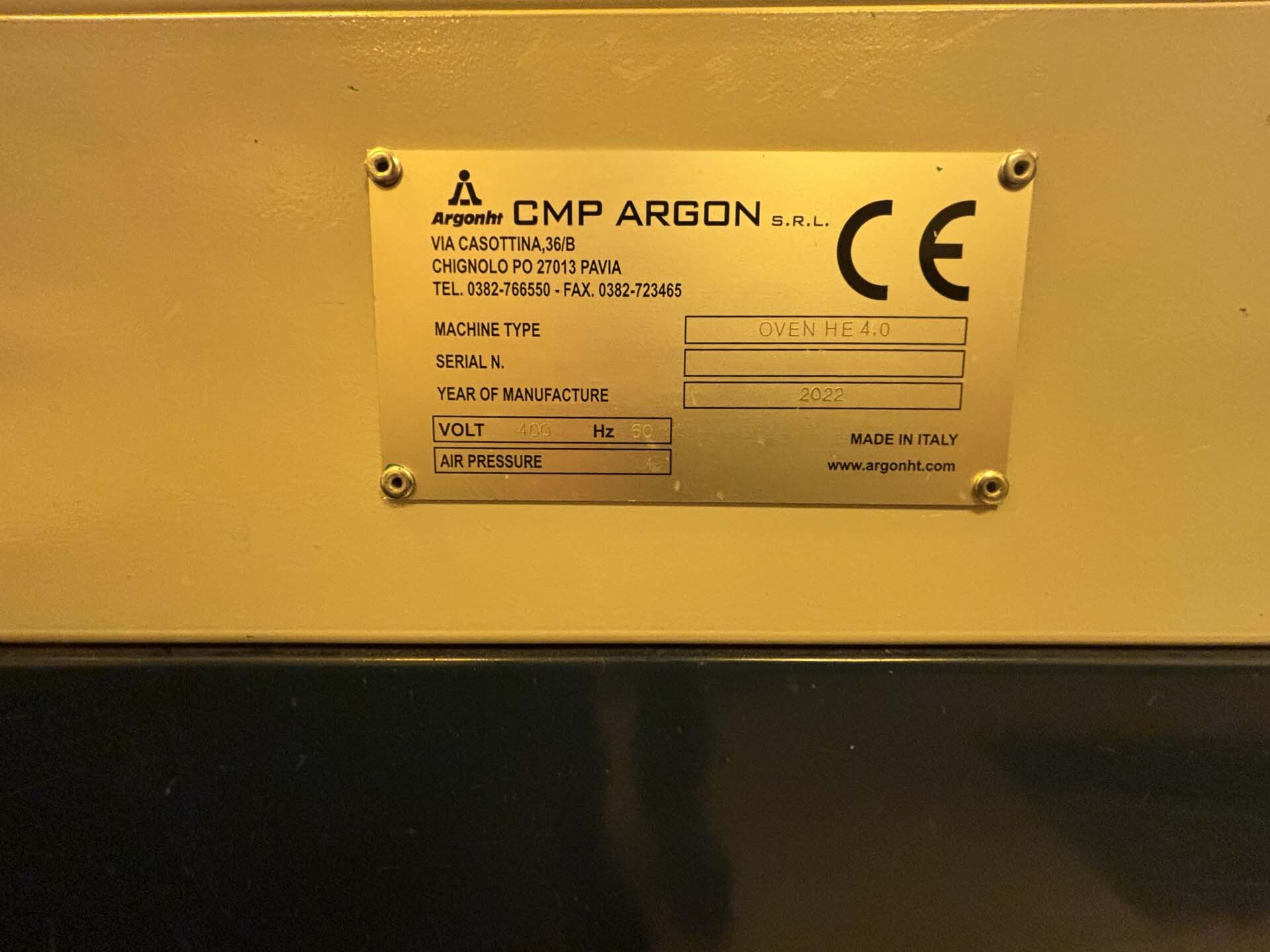 Photo Used ARGONHT CMP HE 4.0 For Sale