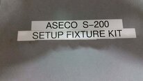 Photo Used ASECO Fixture kit for S-200 For Sale