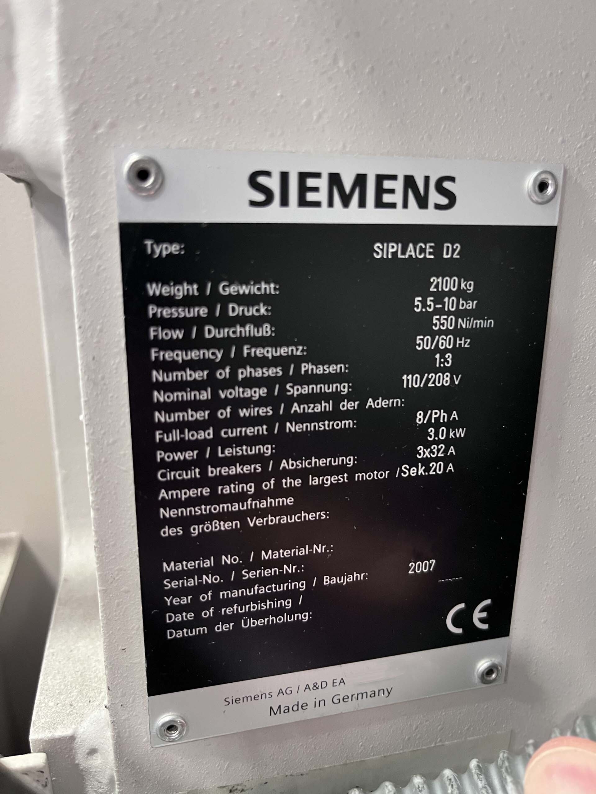 Photo Used ASM / SIEMENS D2 For Sale