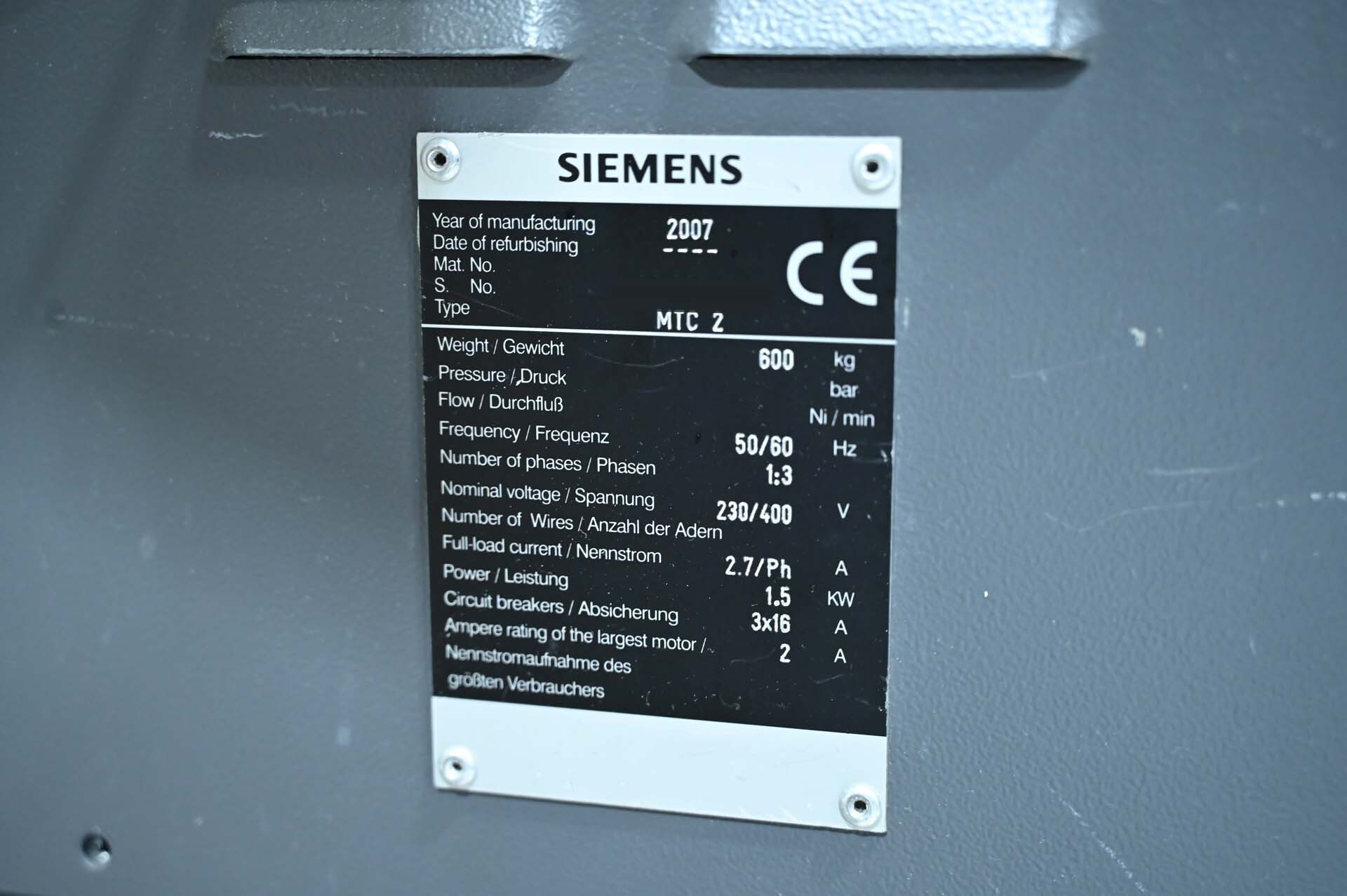 图为 已使用的 ASM / SIEMENS MTC2 待售