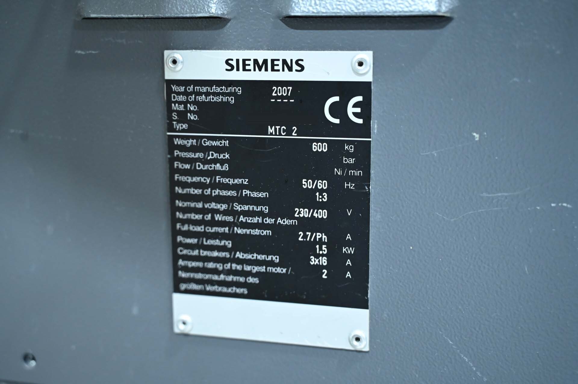 图为 已使用的 ASM / SIEMENS MTC2 待售