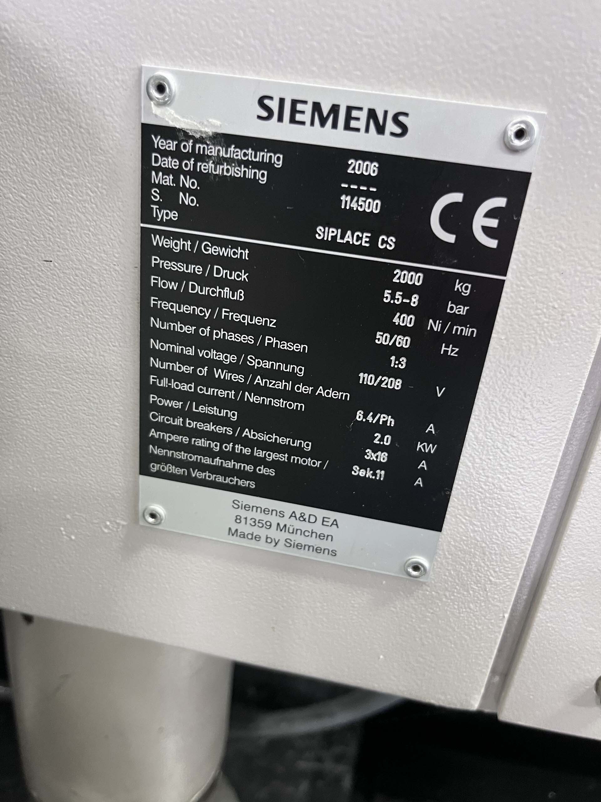 フォト（写真） 使用される ASM / SIEMENS Siplace CS 販売のために