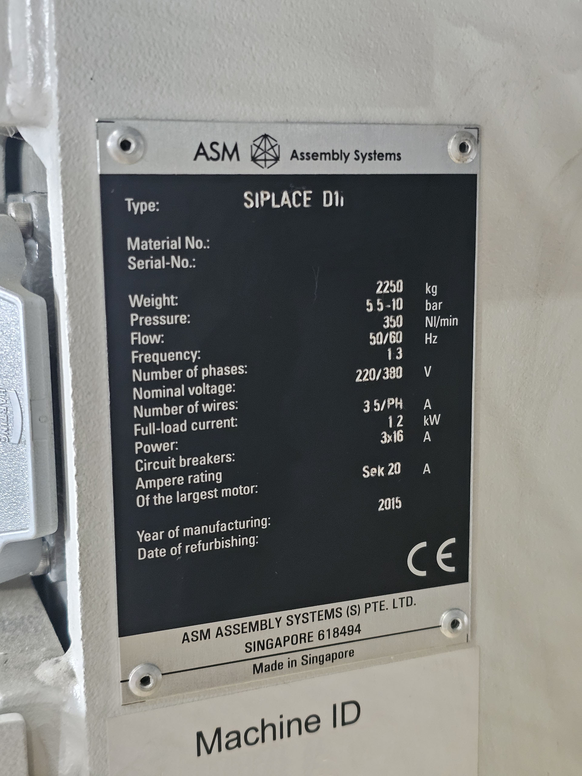 Photo Used ASM / SIEMENS Siplace D1i For Sale
