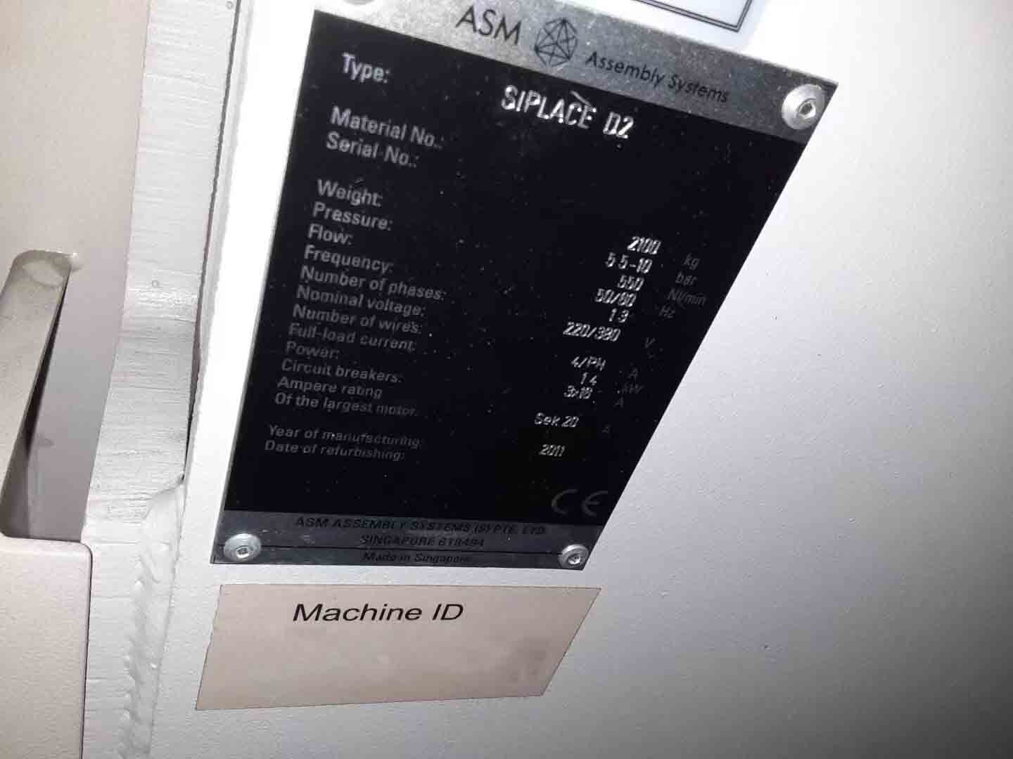 Foto Verwendet ASM / SIEMENS Siplace D2 Zum Verkauf