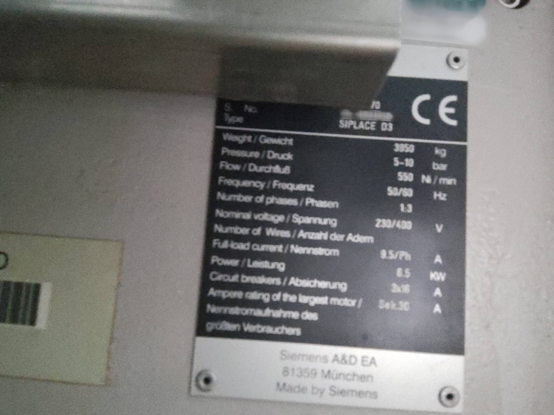 사진 사용됨 ASM / SIEMENS Siplace D3 판매용