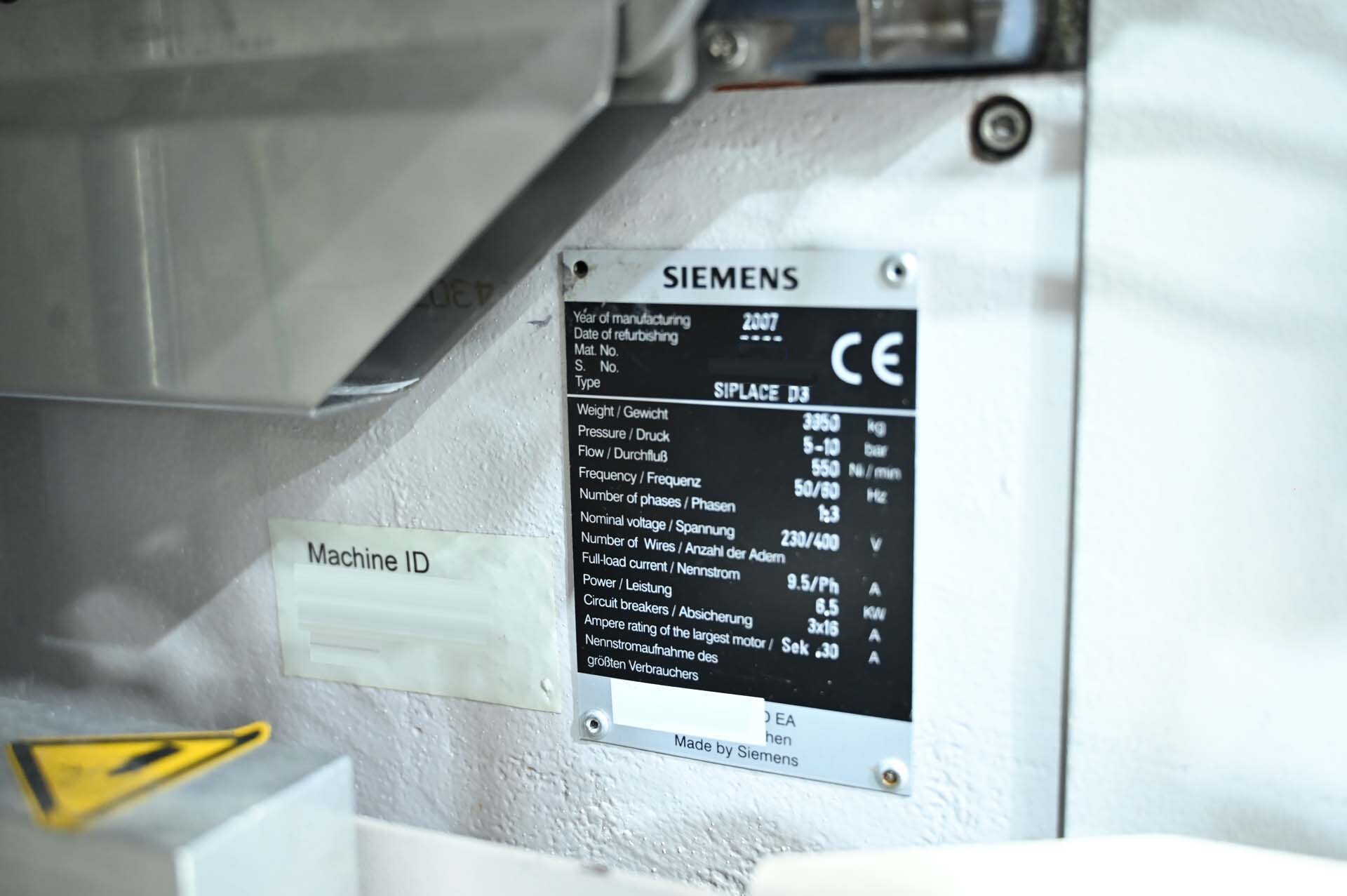 사진 사용됨 ASM / SIEMENS Siplace D3 판매용