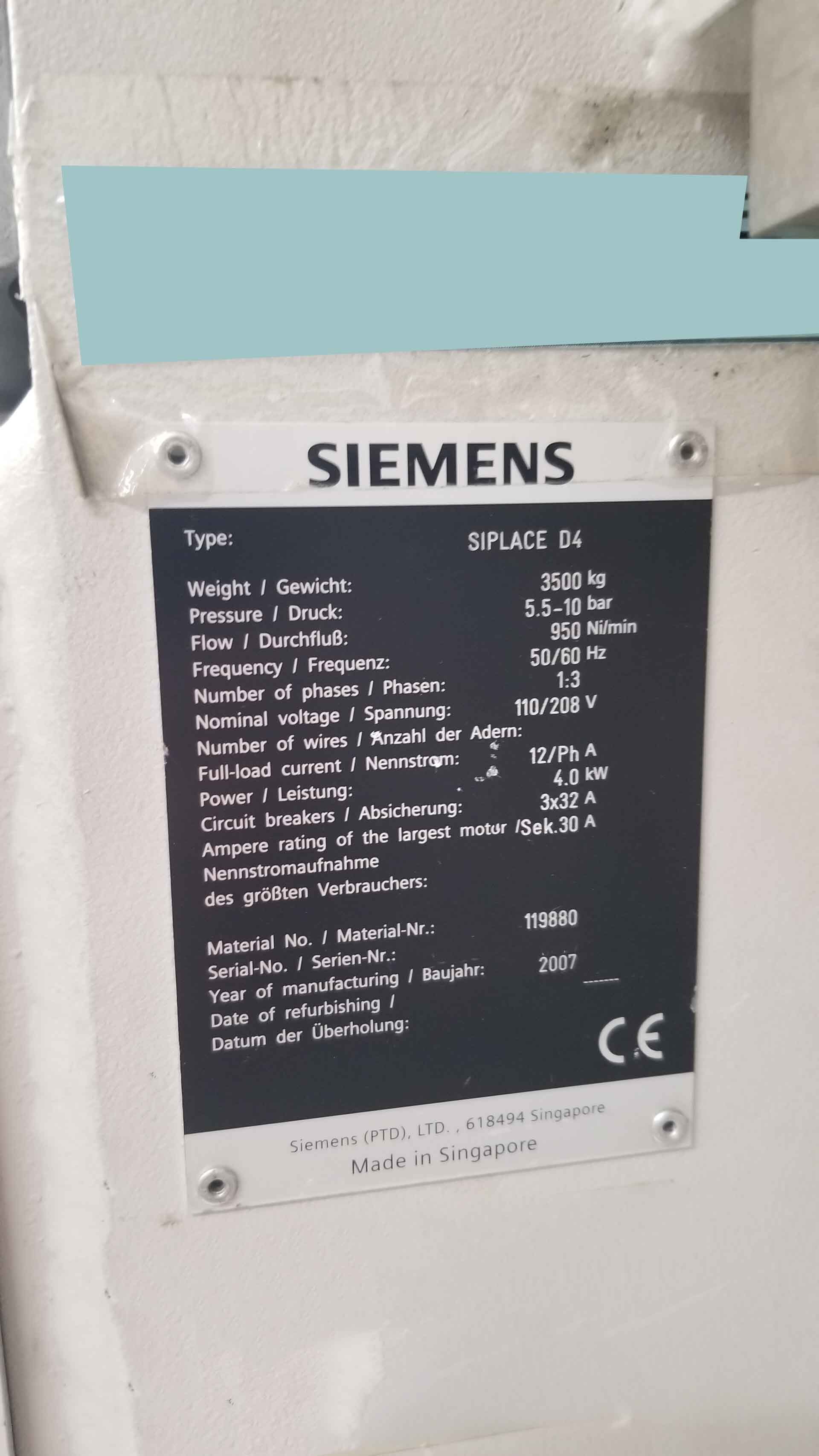 图为 已使用的 ASM / SIEMENS Siplace D4 待售
