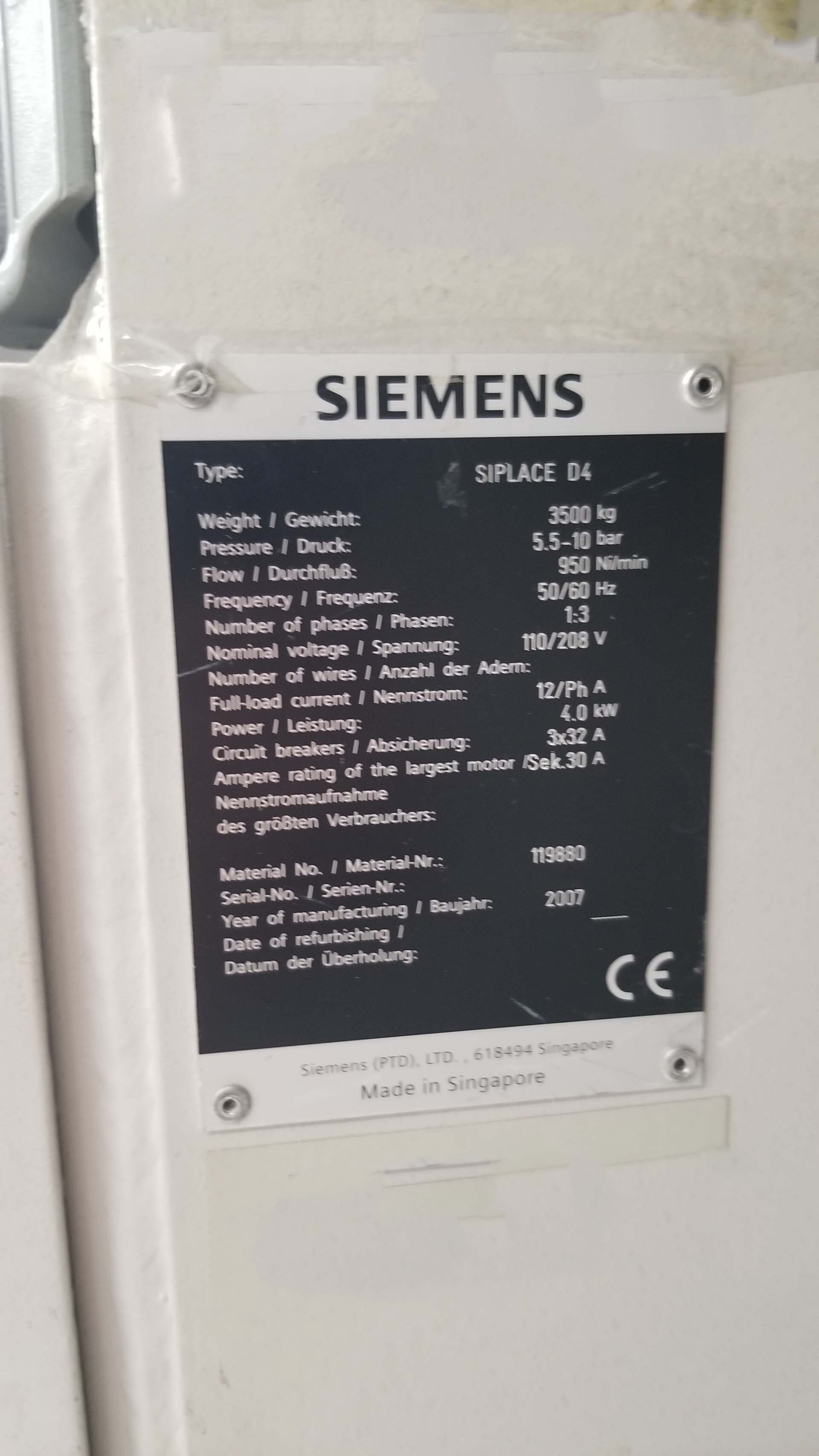 圖為 已使用的 ASM / SIEMENS Siplace D4 待售