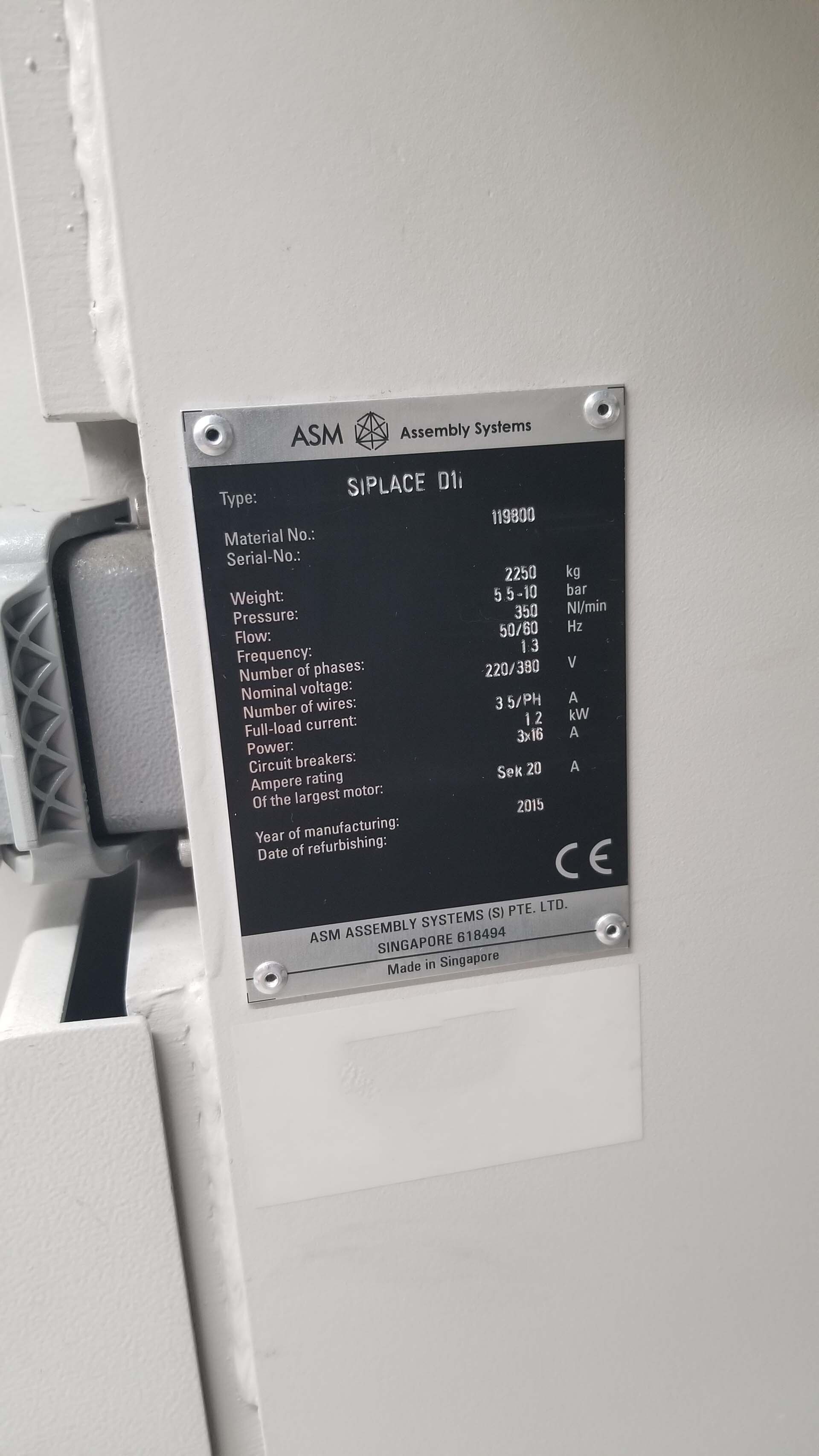 圖為 已使用的 ASM / SIEMENS Siplace D4 待售