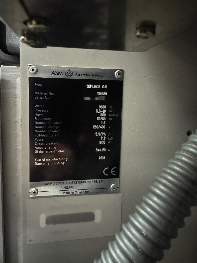 图为 已使用的 ASM / SIEMENS Siplace D4i 待售