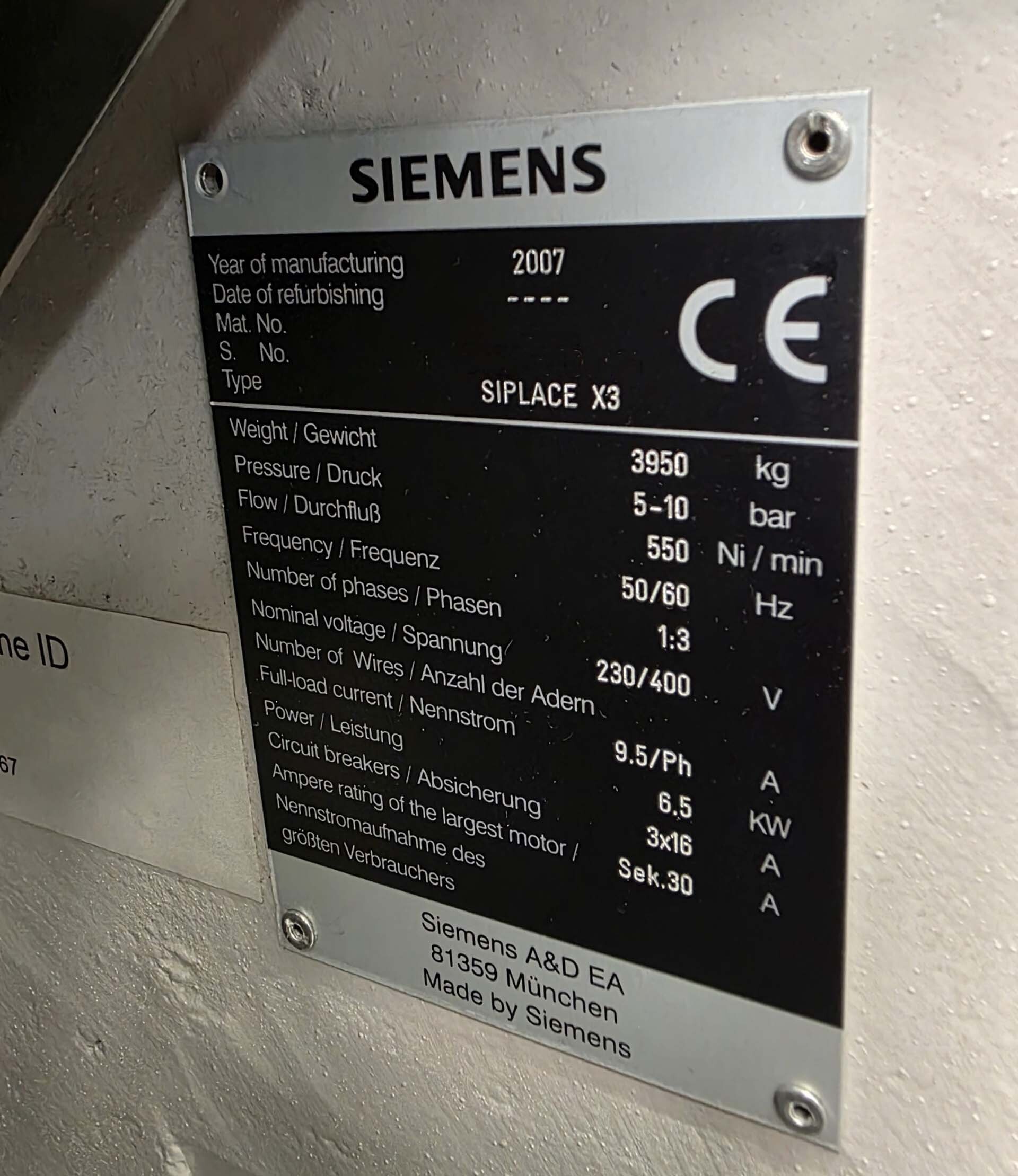사진 사용됨 ASM / SIEMENS Siplace X3 판매용