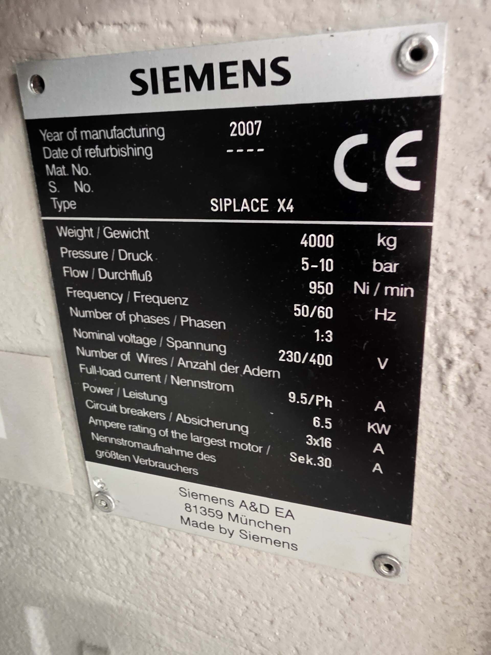 Foto Verwendet ASM / SIEMENS Siplace X4 Zum Verkauf