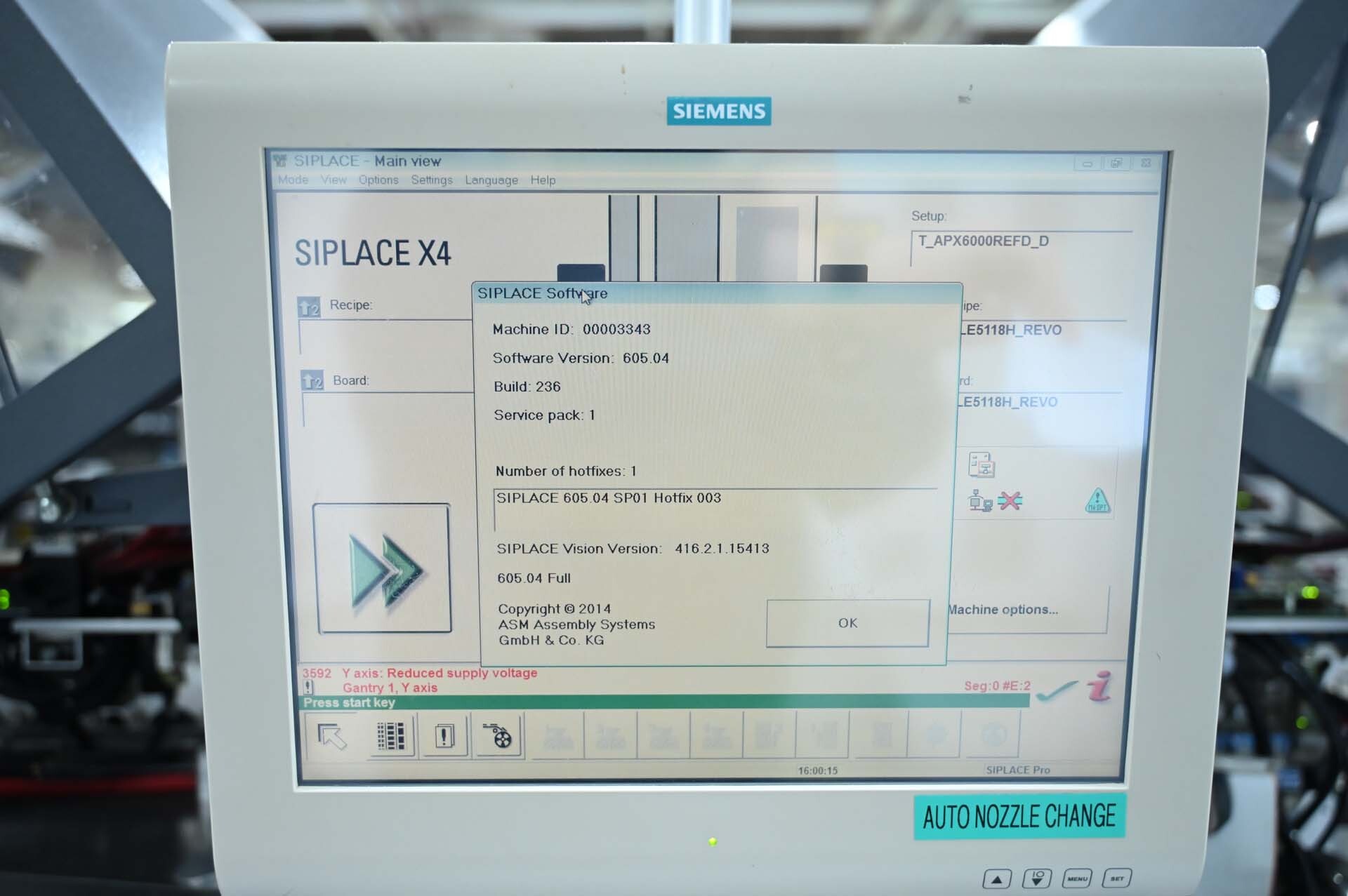 사진 사용됨 ASM / SIEMENS Siplace X4 판매용