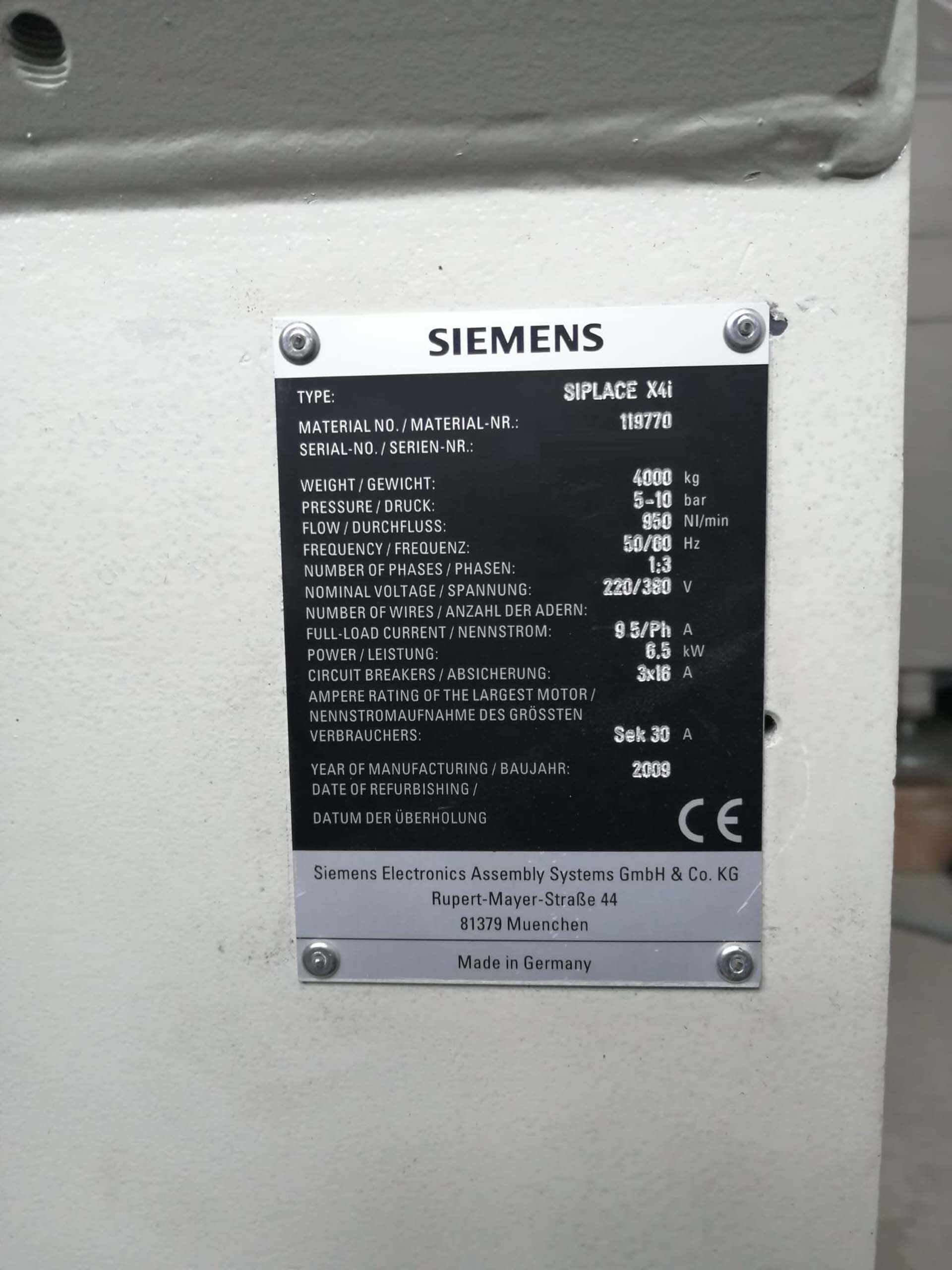 사진 사용됨 ASM / SIEMENS Siplace X4i 판매용