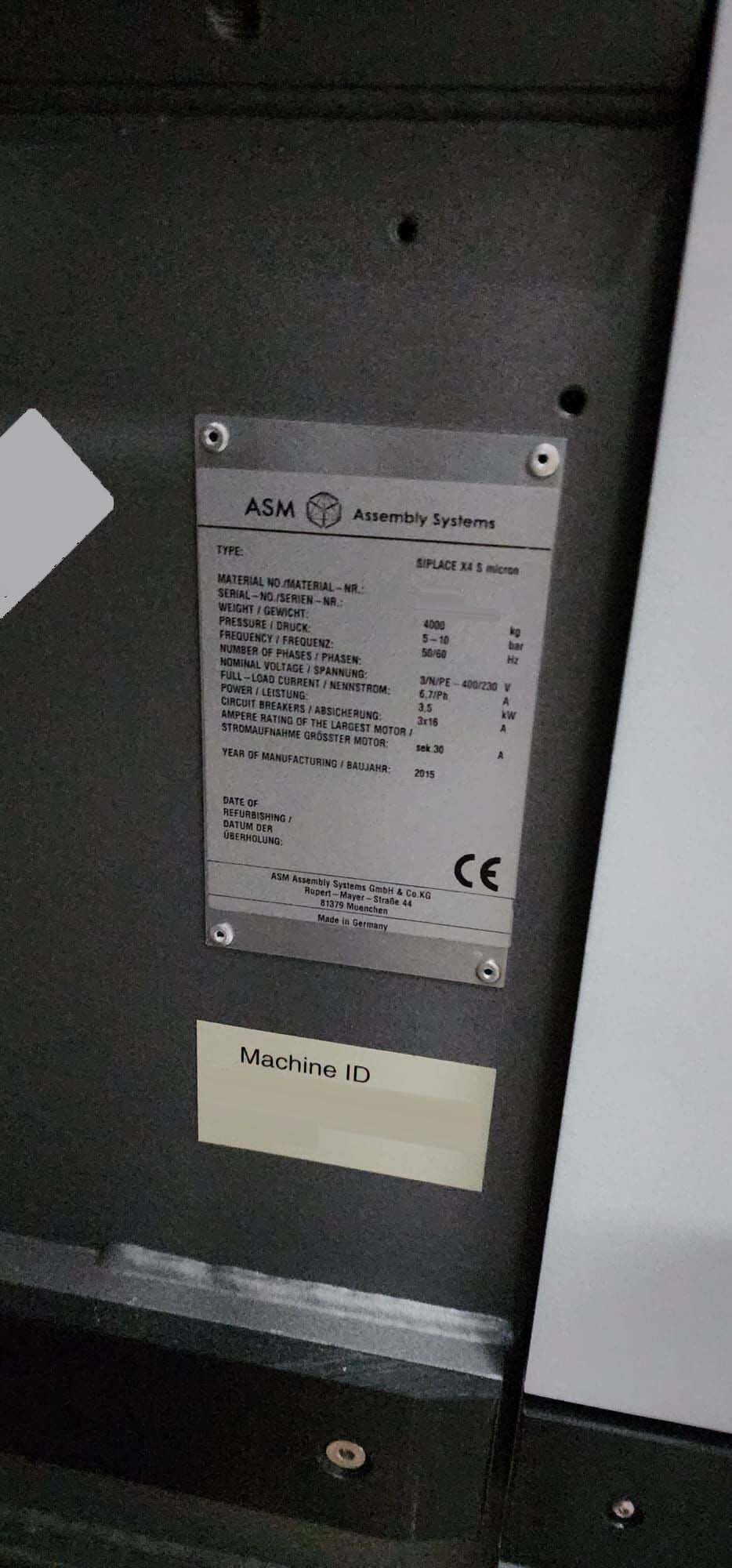 ASM / SIEMENS Siplace X4S Micron はセール価格 #293826486, 2015 で