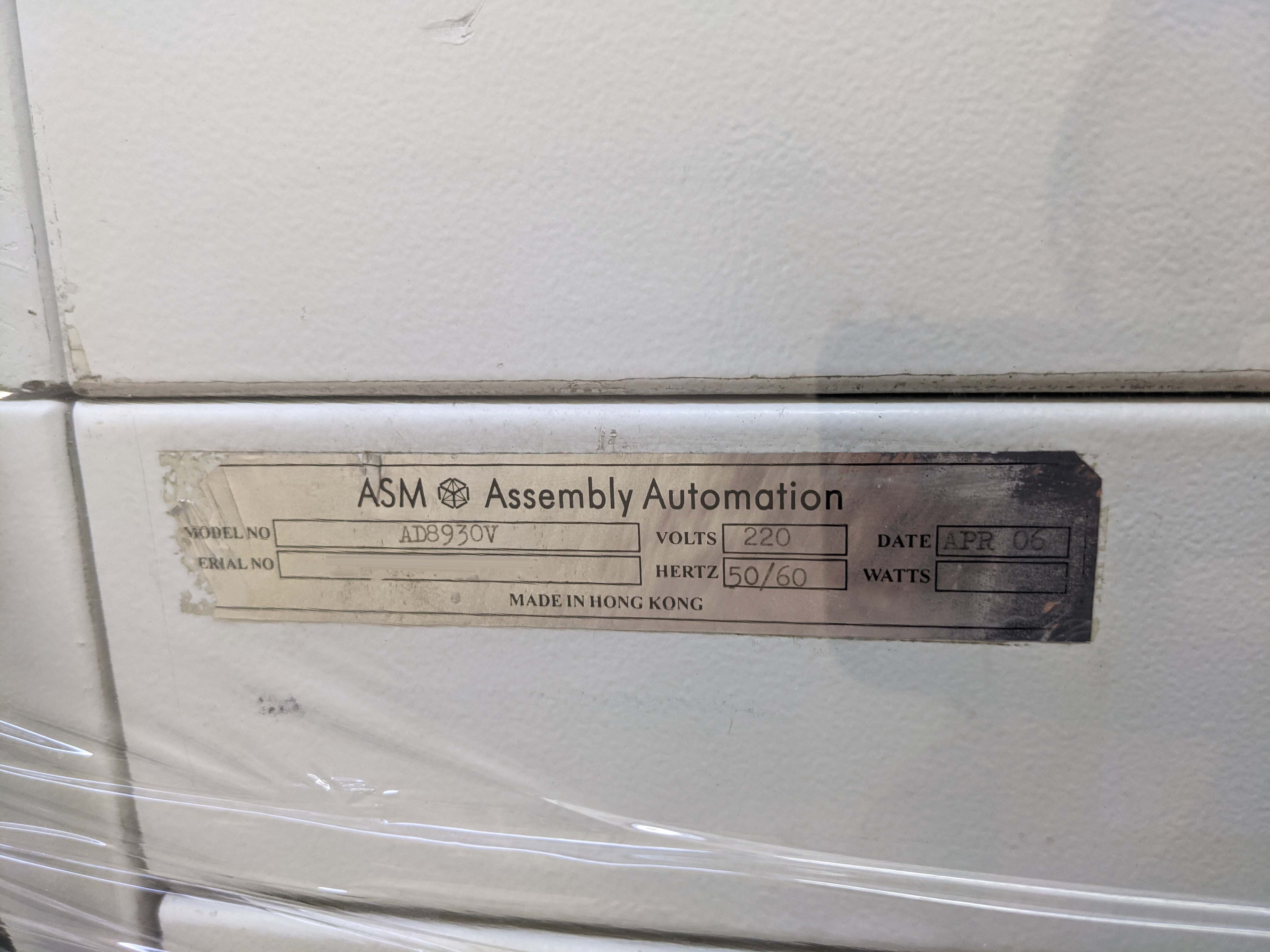 圖為 已使用的 ASM AD 8930V 待售