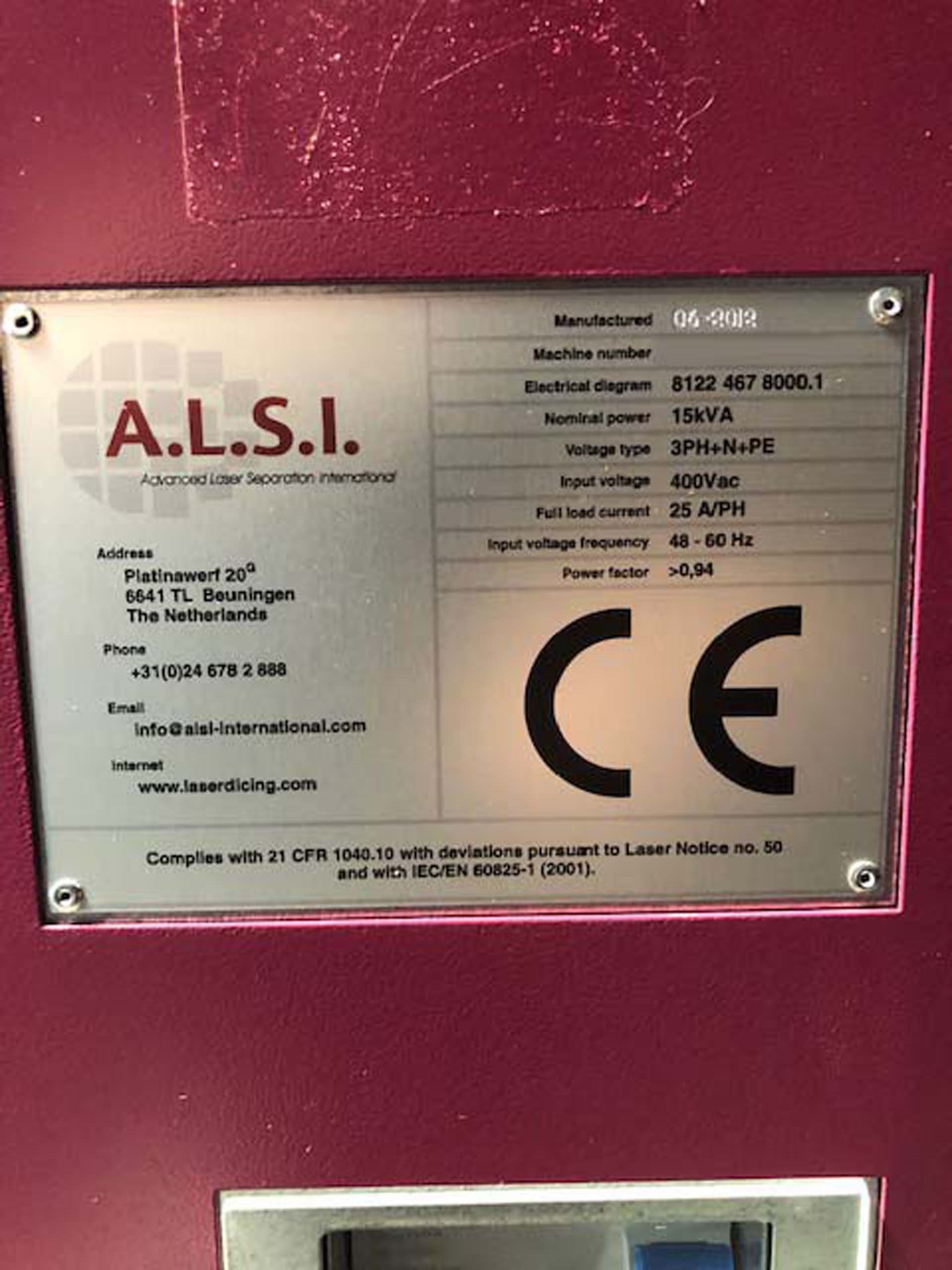 圖為 已使用的 ASM ALSI ICA1204 待售