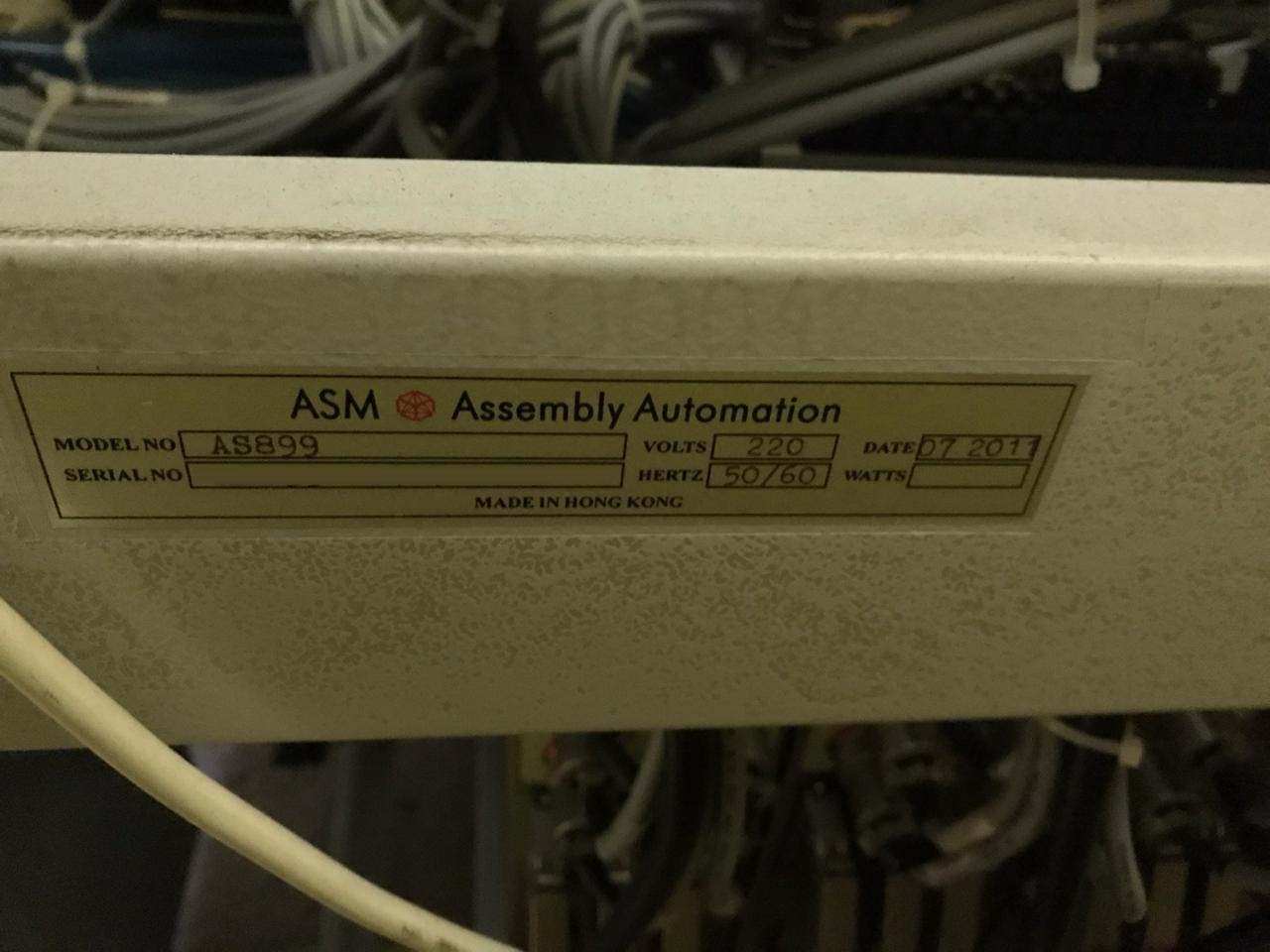 Photo Used ASM AS 899 For Sale