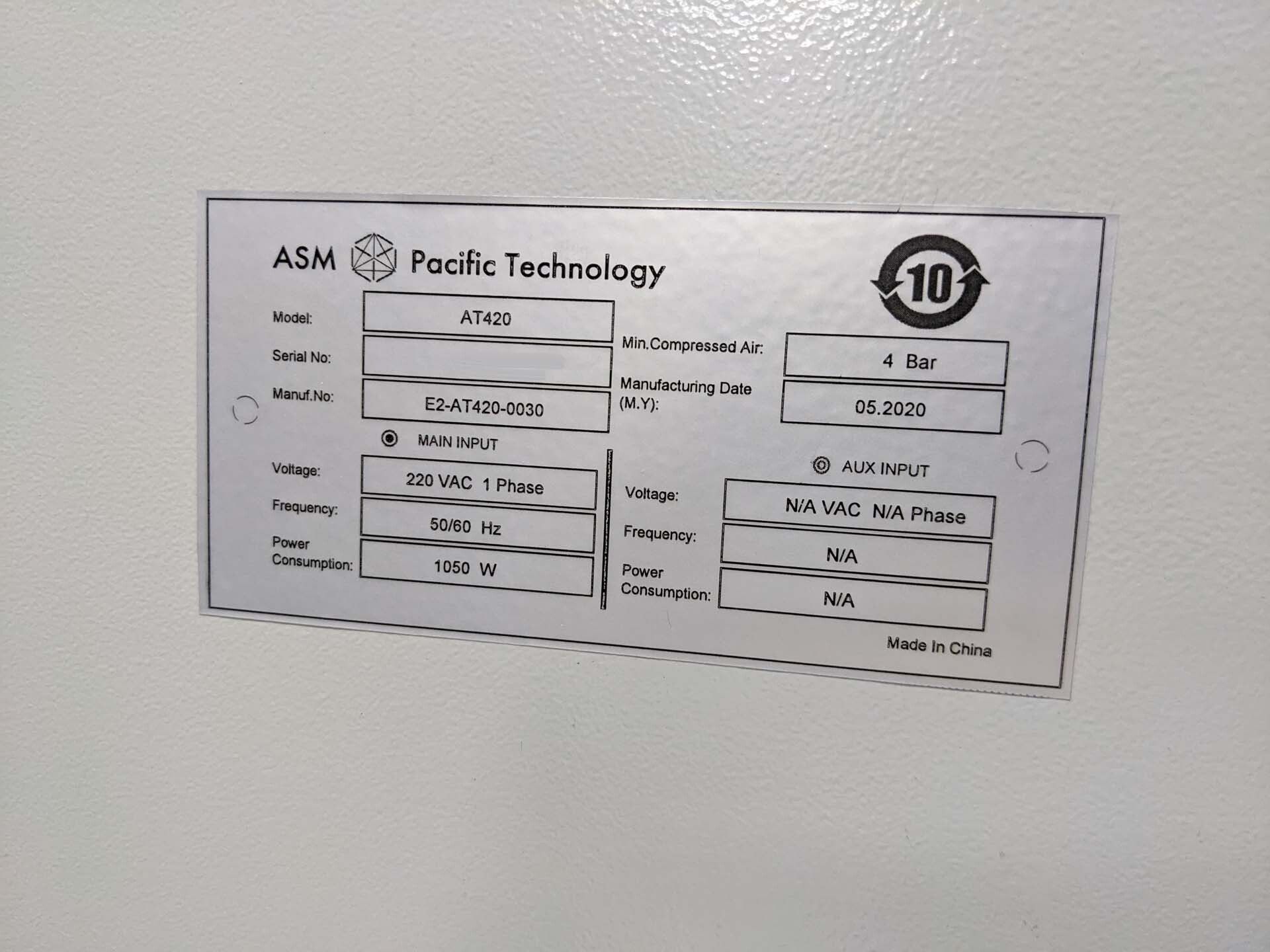 圖為 已使用的 ASM AT420 待售