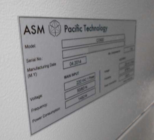 Photo Used ASM CO600 For Sale