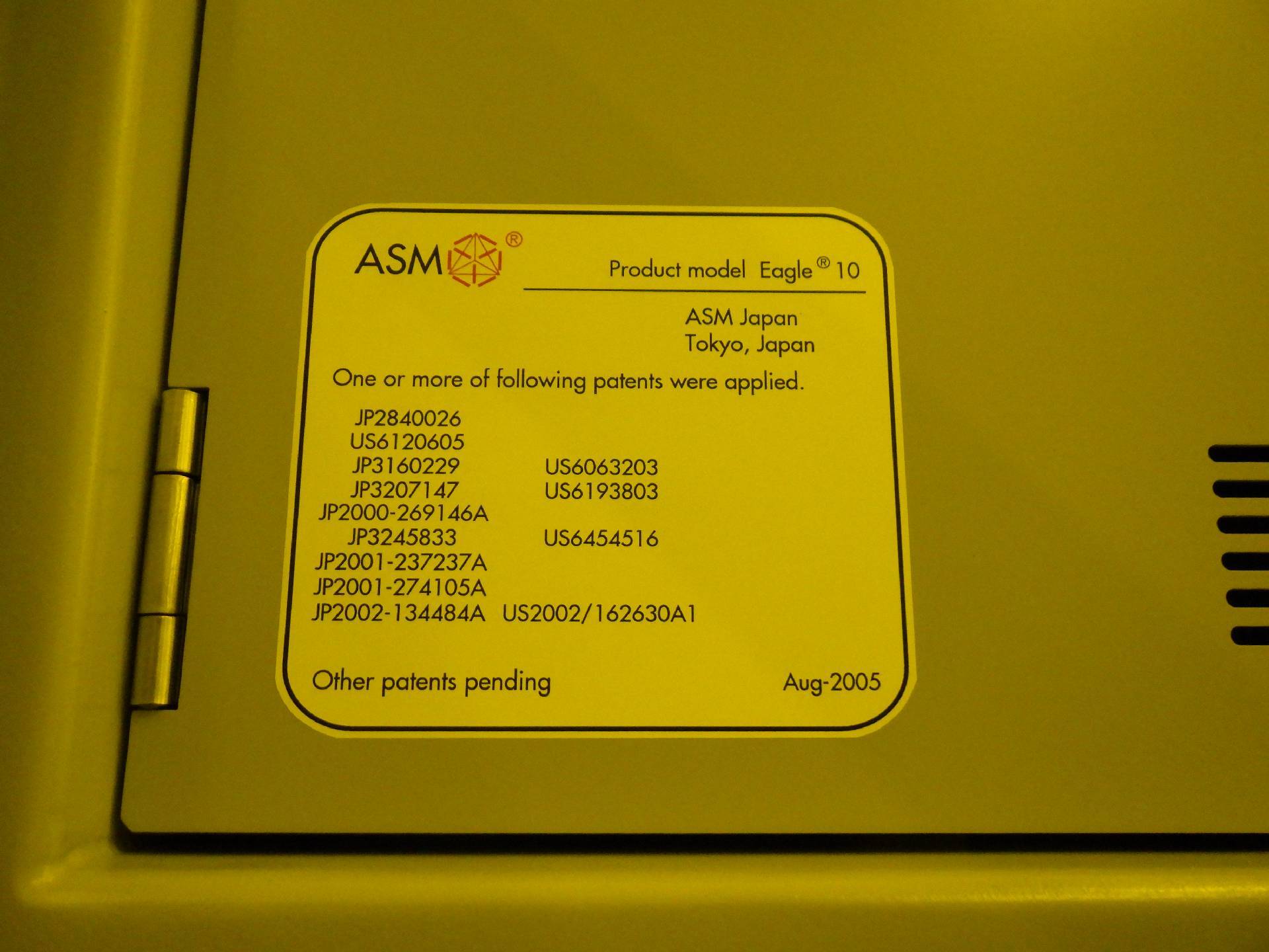 フォト（写真） 使用される ASM Eagle 10 販売のために