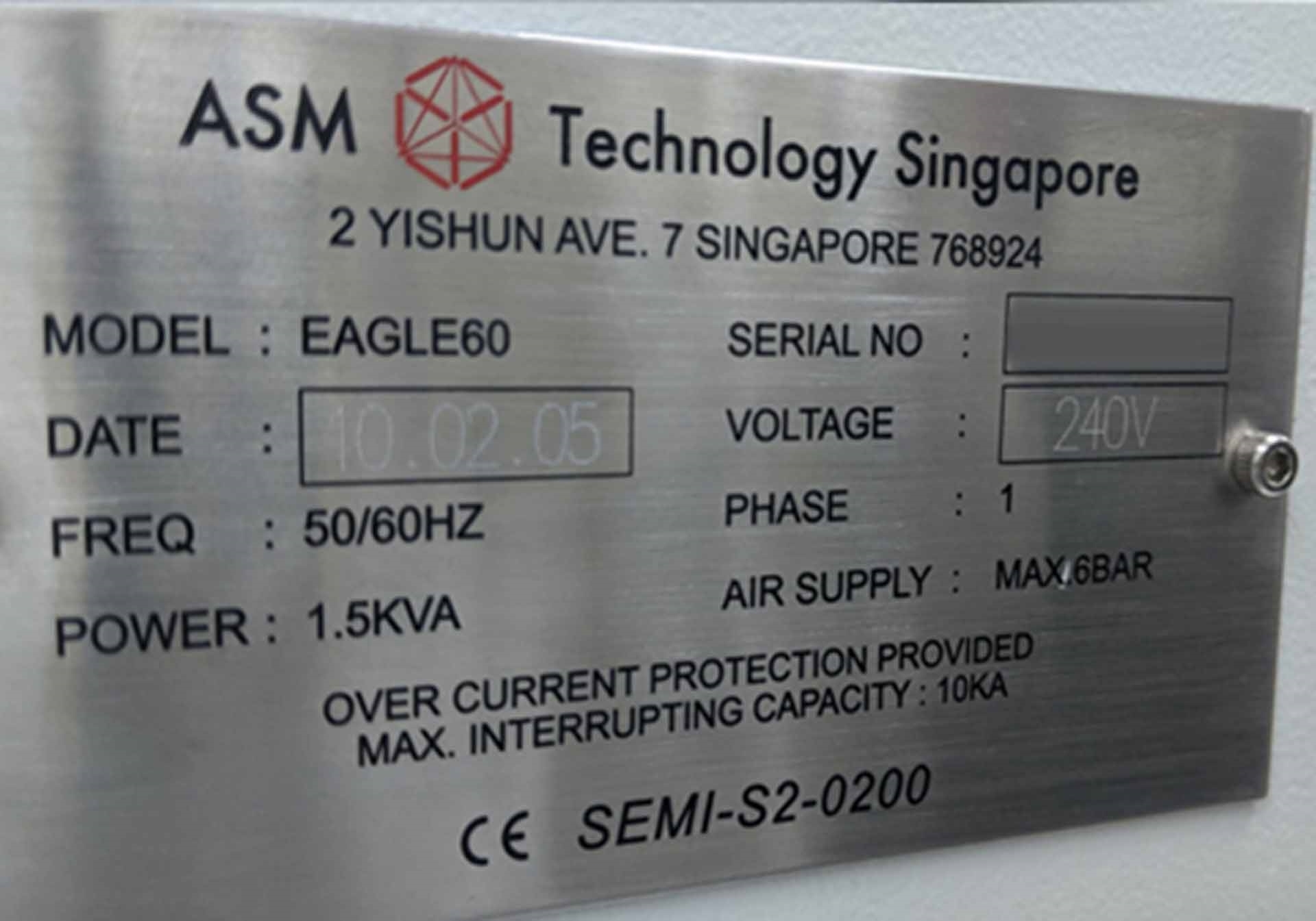 Photo Used ASM Eagle 60 For Sale