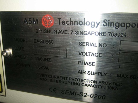 Photo Used ASM Eagle 60 For Sale