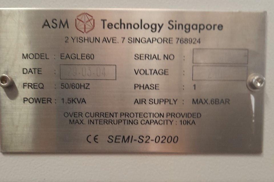 Photo Used ASM Eagle 60 For Sale