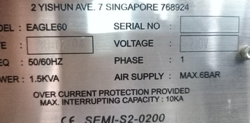 圖為 已使用的 ASM Eagle 60 待售