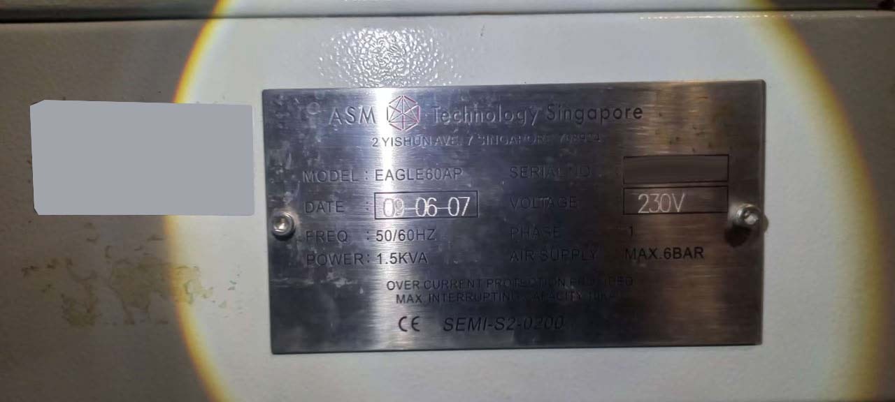 사진 사용됨 ASM Eagle 60AP 판매용