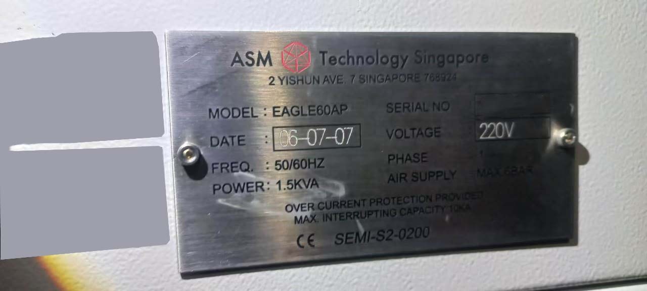사진 사용됨 ASM Eagle 60AP 판매용