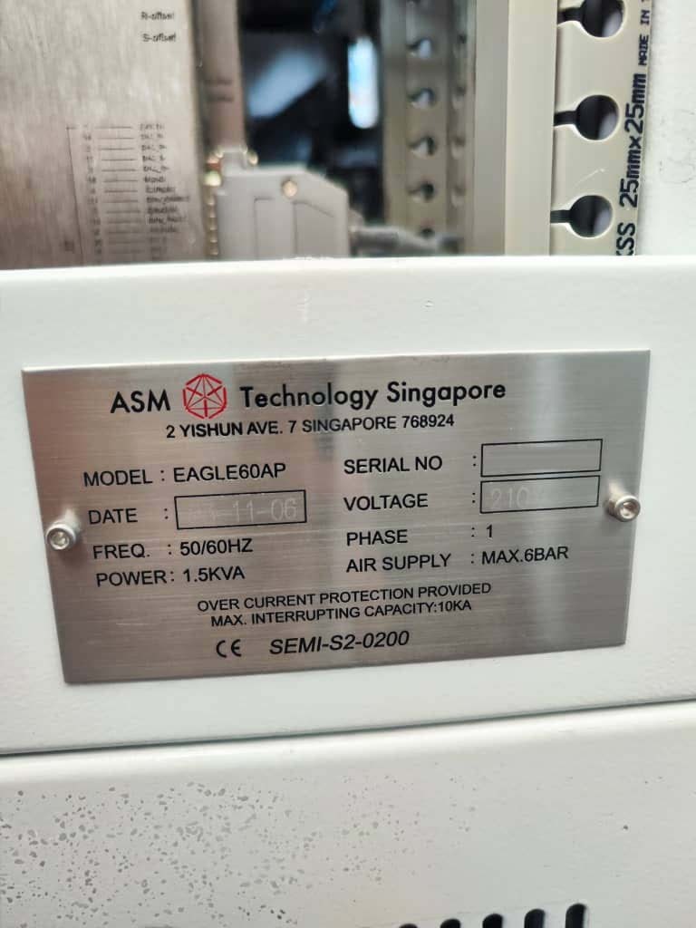 圖為 已使用的 ASM Eagle 60AP 待售