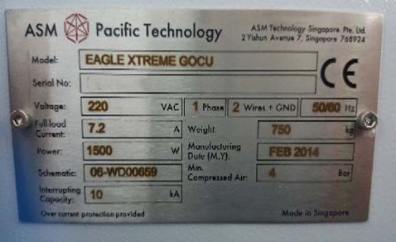 Foto Verwendet ASM Eagle Xtreme Gocu Zum Verkauf