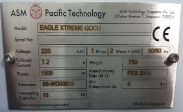 图为 已使用的 ASM Eagle Xtreme Gocu 待售
